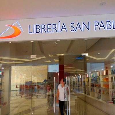Rótulo Librería San Pablo